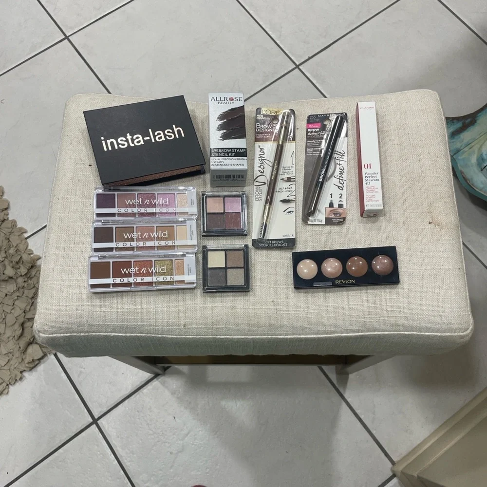 Neutral Bundle/Lot: Insta-lash Clarins Revlon Maybelline Wet n Wild..more NEW